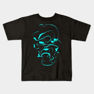 Samurai - abstract / Petrol Kids T-Shirt